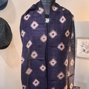 Handmade 100% Silk Patterned Scarf